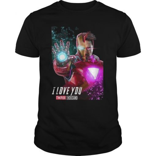 Iron-Man Half Tony-Stark I Love You Three Thousands T-Shirt