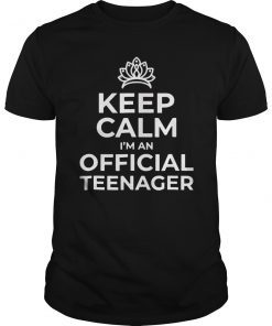 Keep Calm Birthday Official Teenager T-Shirt 13th Funny Girl