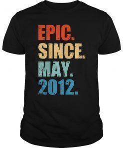 Kids Born In May 2012 7th Birthday Gifts T Shirt 7 Yrs Old