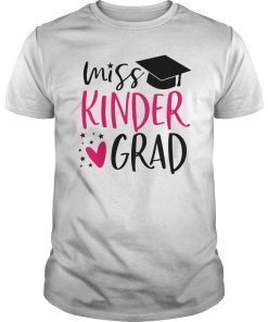 Kids Kindergarten Graduation Shirt for Girl Miss Kinder Grad