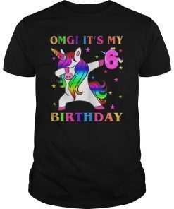 Kids, OMG! It's My 6th Birthday Unicorn Dab 2013 TShirt