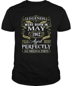 Legends Were Born In May 1962 57th Birthday Gift Shirt