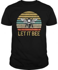 Let It Bee T-Shirt Retro Beekeeper Gift