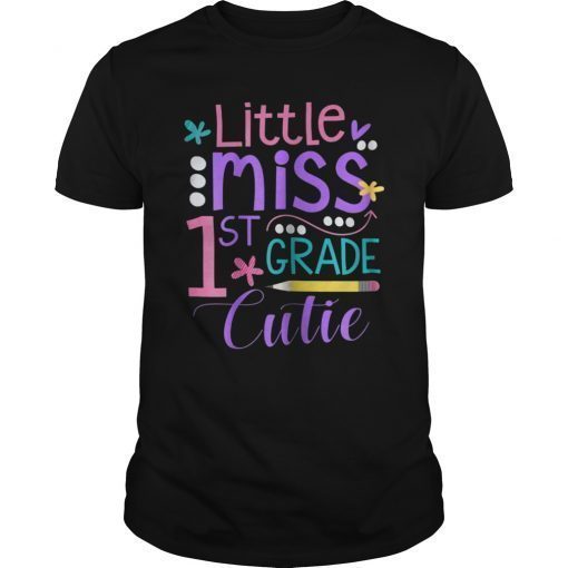 Little Miss 1st Grade Girls Cute Back to School Outfit