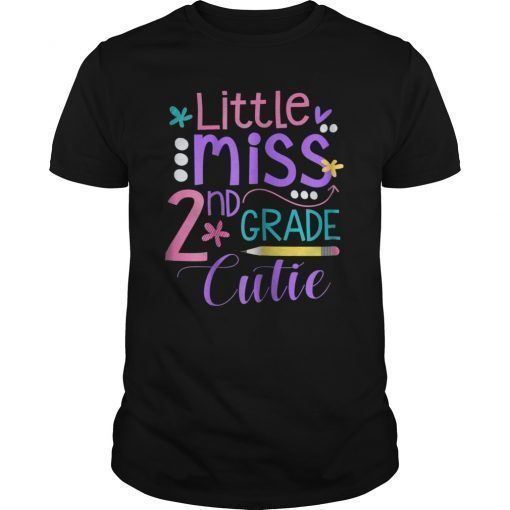 Little Miss 2nd Grade Girls Cute Back to School Outfit