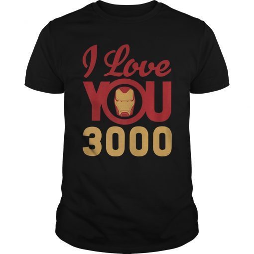 Marvel Avengers Endgame Iron Man I Love You 3000 Helmet Logo Premium T-Shirt