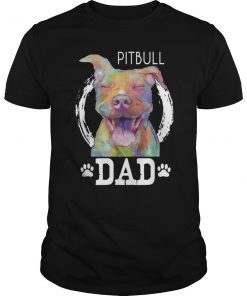 Mens Pitbull Dad T-Shirt