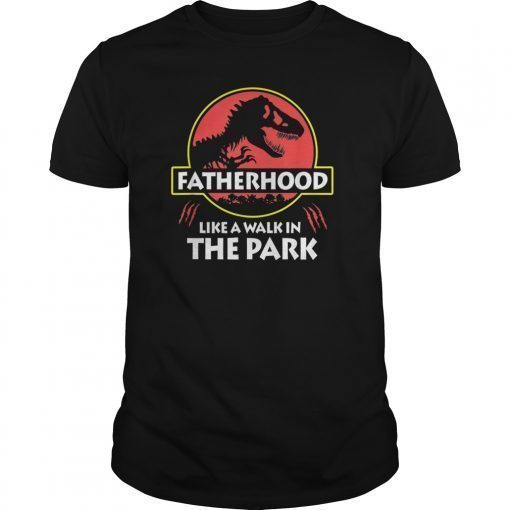 Mens Rex Dinosaur Fatherhood Daddysaurus shirt Father's Day Gift Tee Shirt
