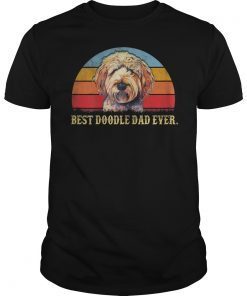 Mens Vintage Goldendoodle Dad T-Shirt Best Doodle Dad Ever