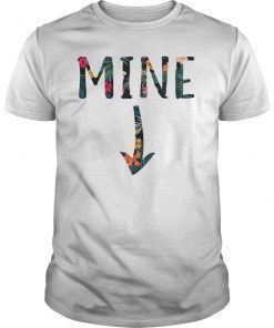 Mine Down Arrow Pro-Choice Abortion Floral Tshirt For Girls
