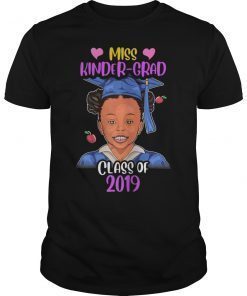 Miss Kinder-Grad 2019 Graduation Shirt Girls Kids Melanin