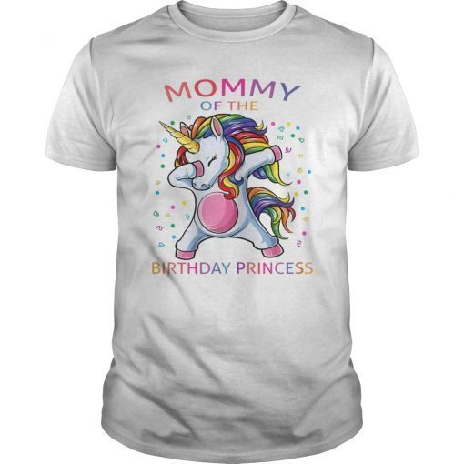 Mommy of the Birthday Princess Unicorn Girl T Shirt Outfit