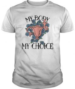 My Body my Choice t-shirt Feminist pro-choice floral tee