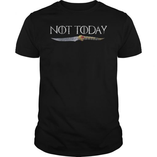 Not Today Death Dagger Gift for Men and Women Shirt