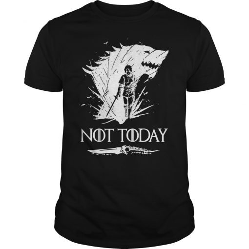 Not Today Death Valyrian Dagger No One Funny Shirt