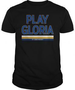 Play Gloria Shirt Blues Play Hockey Lovers Tee