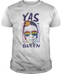 RBG Yas Queen LGBT Flag Sunglasses LGBT Pride Gift Shirt