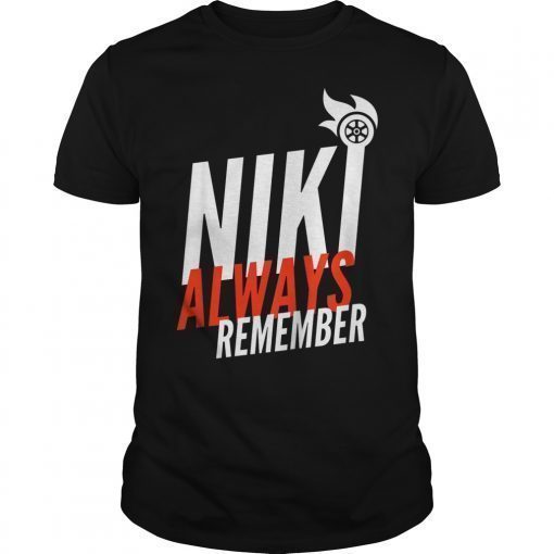 RIP Goodbye Niki Racer Legend Car Red Cap Racetrack Speed Shirt