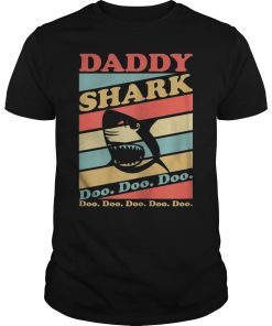 Retro Vintage Daddy Shark T-Shirt