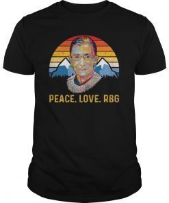 Ruth Bader Ginsburg Peace Love RBG Gifts Shirt