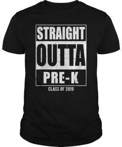 Straight Outta Last Day Pre-K Funny Graduation T-Shirt
