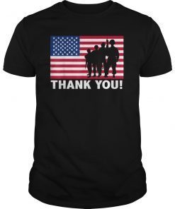 Thank You Veterans Patriotic TShirt Men Women Kids