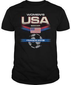 USA Women's Soccer T-Shirt France 2019 World Championship