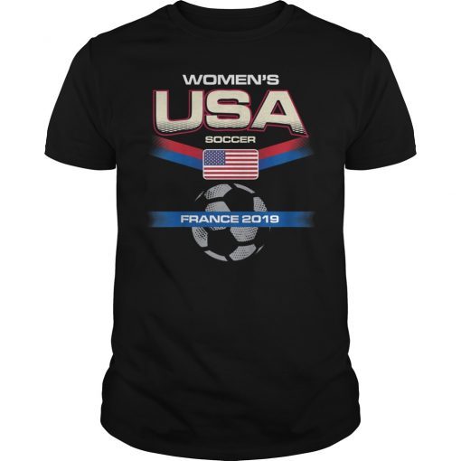 USA Women's Soccer T-Shirt France 2019 World Championship