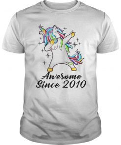 Unicorn Dabbing Awesome Since 2010 9th yrs Birthday Gifts