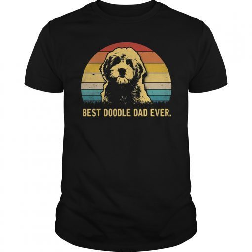 Vintage Best Doodle Dad Ever Gift T-Shirt