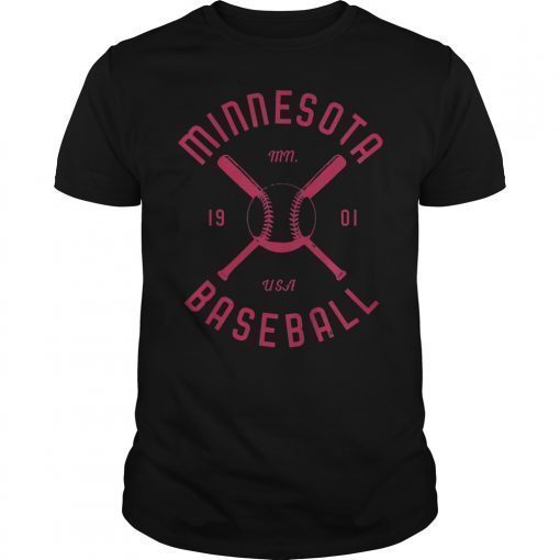 Vintage Minnesota 1901 Baseball USA Shirt