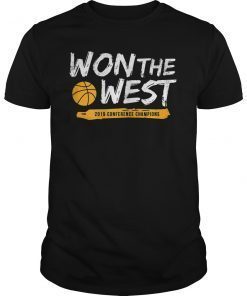 Warriors Won The West T-Shirt Basketball Fans Tee