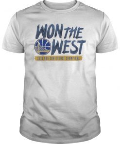 Warriors Won The West T-Shirt Oakland Basketball Fans T-Shirt