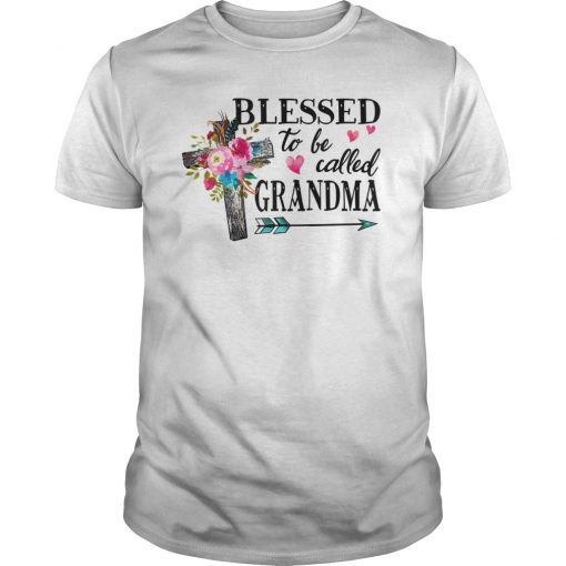 Womens Blessed to be called Grandma T-Shirt