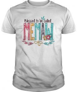 Womens Blessed to be called MeMaw T-Shirt