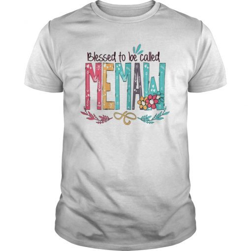 Womens Blessed to be called MeMaw T-Shirt