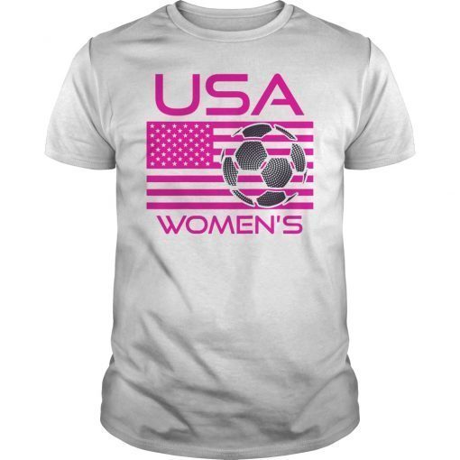 Womens Girls Soccer USA Team France 2019 Shirt