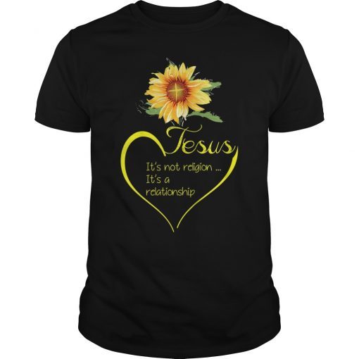 Womens Jesus It’s Not Religion It’s A Relationship T-Shirt