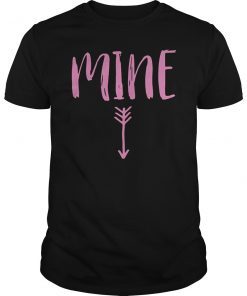 Womens Mine Down Arrow Pro Choice Abortion Pink Shirt