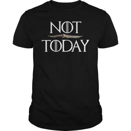 Womens What Do We Say to The God of Death Not Today T-Shirt