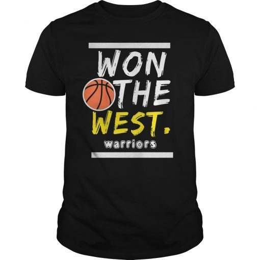 Won The West Warriors Basketball 2019 T-Shirt