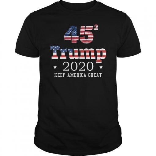 45 Squared Trump 2020 Keep Ameria Great Tee Shirt