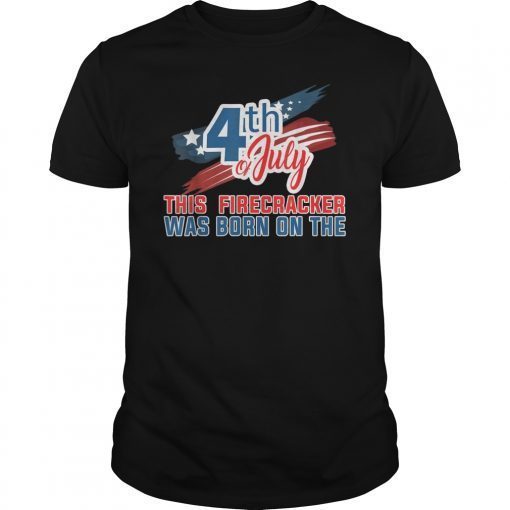 4th of July Birthday American Flag USA Born on the Tee Shirts
