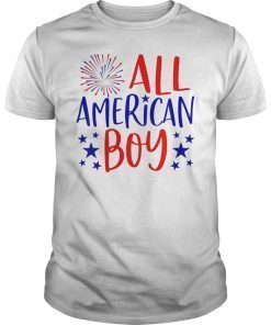 4th of July Family Matching Shirt All American Boy T-Shirt
