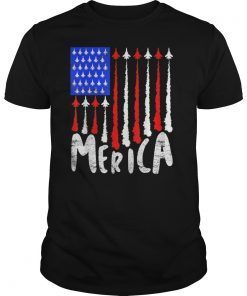 4th of July Red White Blue Air Force Flyover Merica Design Classic T-Shirt