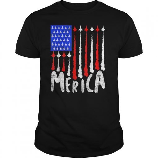 4th of July Red White Blue Air Force Flyover Merica Design Classic T-Shirt