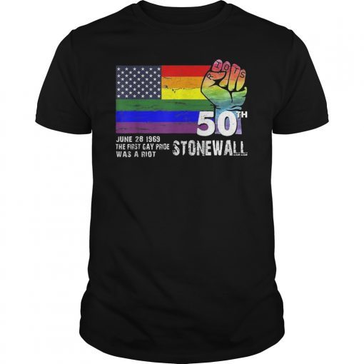 90's Style Stonewall Riots 50th NYC Gay Pride LBGTQ Rights 2019 T-Shirt