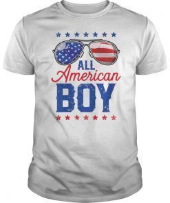 All American Boy 4th of July Men Family Matching Sunglasses Shirt