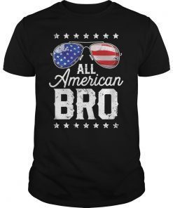 All American Bro 4th of July Men Family Matching Sunglasses T-Shirts