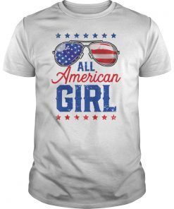 All American Girl 4th of July Family Matching Sunglasses T-Shirts